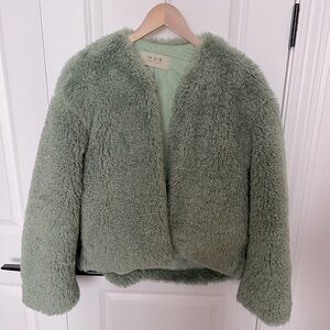 MOS edition faux fur jacket, size 6